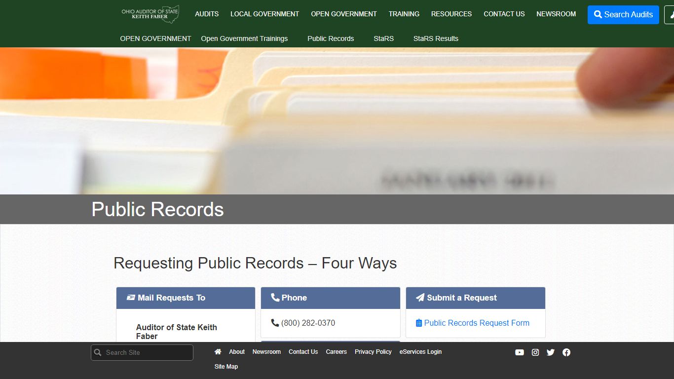 Public Records - Ohio Auditor