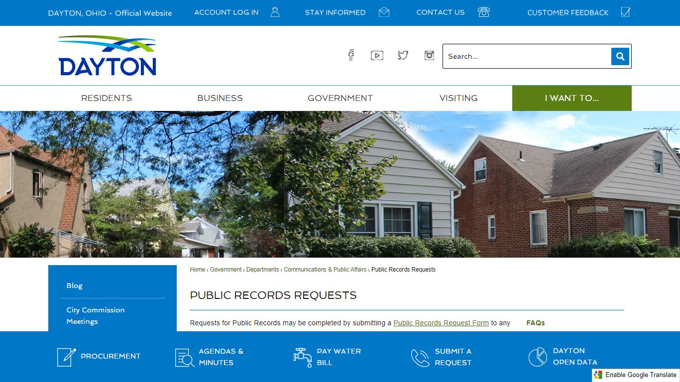 Public Records Requests | Dayton, OH